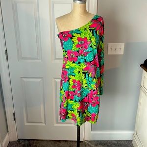 EEUC Lilly Pulitzer one shoulder dress size L